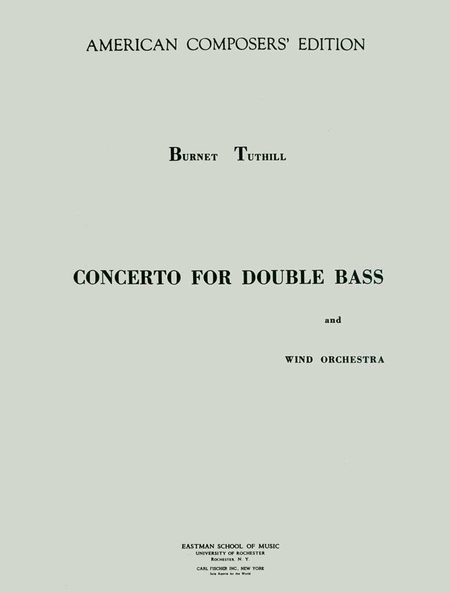 Concerto Double Bass and Wind Orchestra, Op. 45