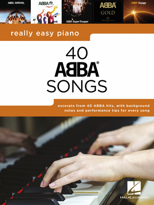 Book cover for Really Easy Piano: 40 ABBA Songs
