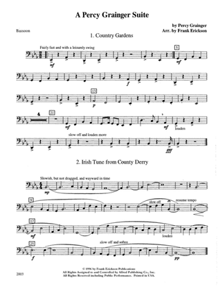 A Percy Grainger Suite: Bassoon