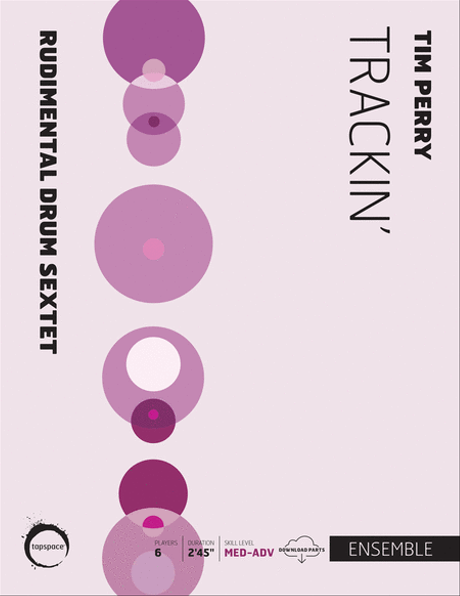 Trackin' Trackin' Percussion Ensemble scores gallery preview page 1