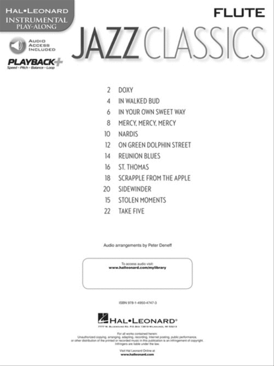 Jazz Classics Jazz Classics Flute Solo scores gallery preview page 2