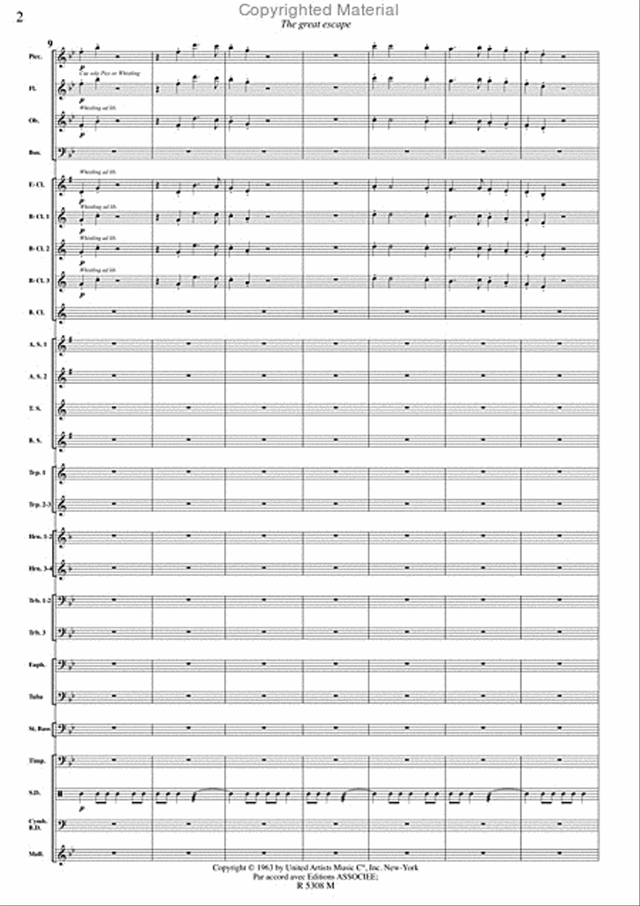 Grande evasion (la) Concert Band scores gallery preview page 3