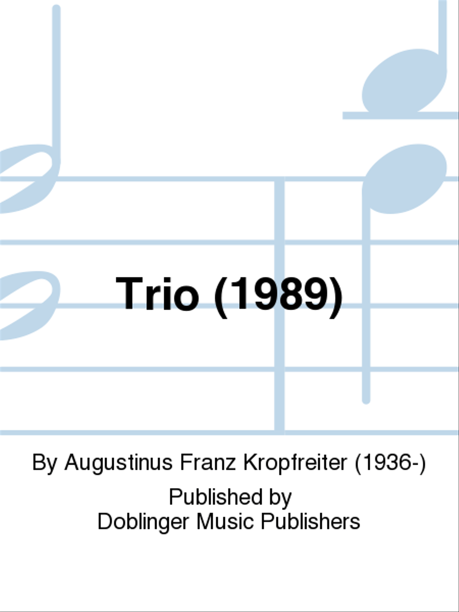 Trio (1989) Trio (1989) Clarinet scores gallery preview page 1