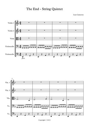 The End - String Quintet (Violin 1&2, Viola, Cello 1&2)