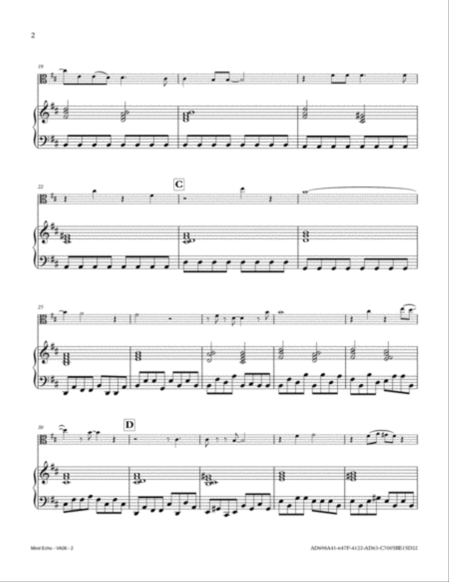 Mind Echo Viola scores gallery preview page 2