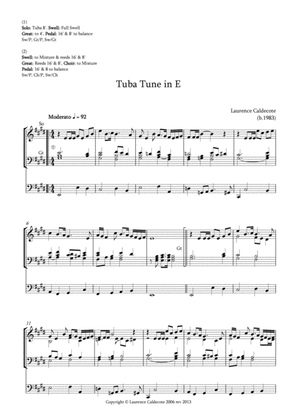 Book cover for Tuba Tune in E