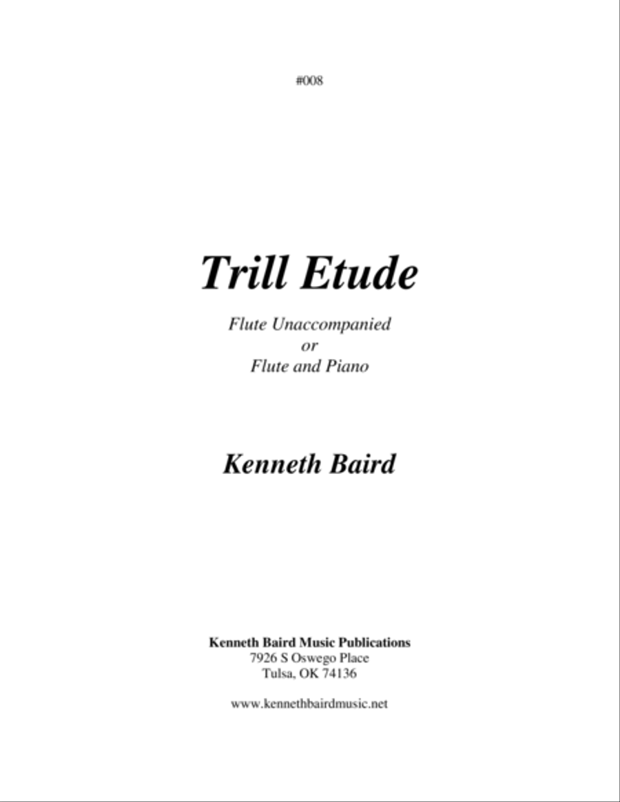 Trill Etude Trill Etude Flute Solo scores gallery preview page 1