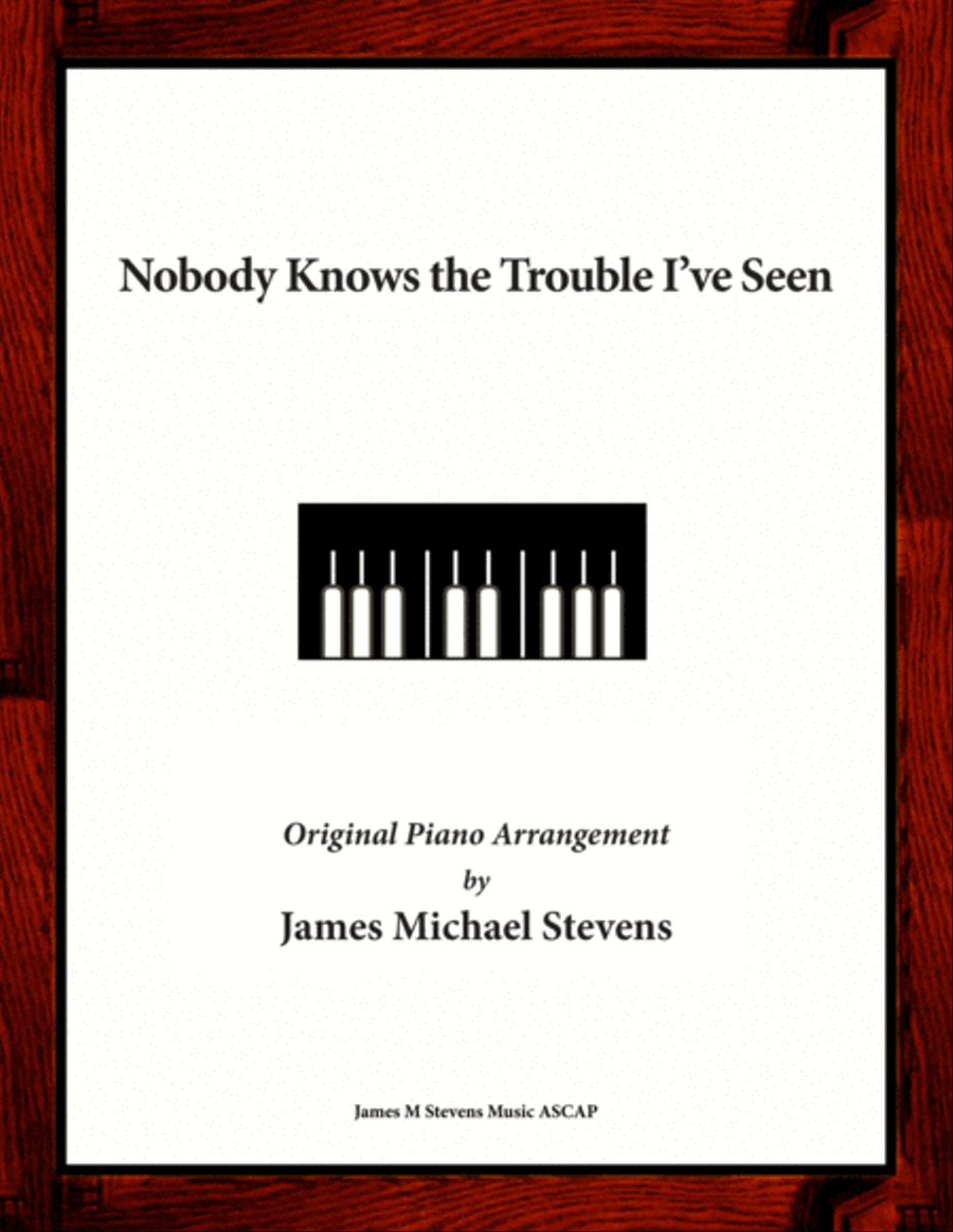 Nobody Knows the Trouble I've Seen Piano Solo scores gallery preview page 1