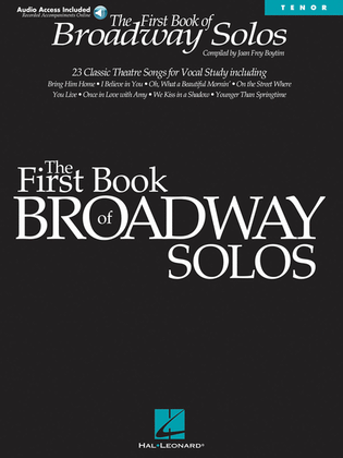 Book cover for First Book of Broadway Solos