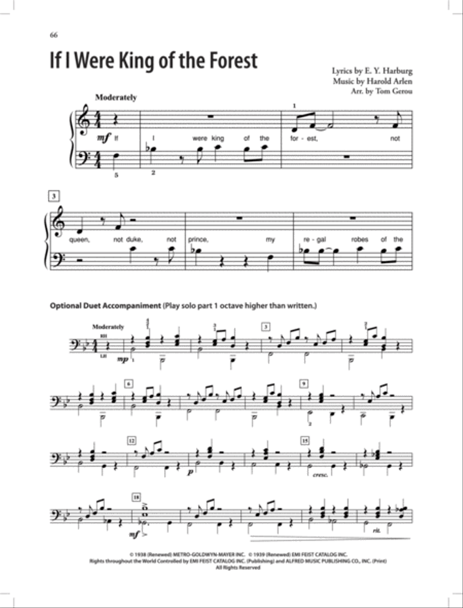 The Wizard of Oz -- 70th Anniversary Deluxe Songbook Piano Solo scores gallery preview page 6