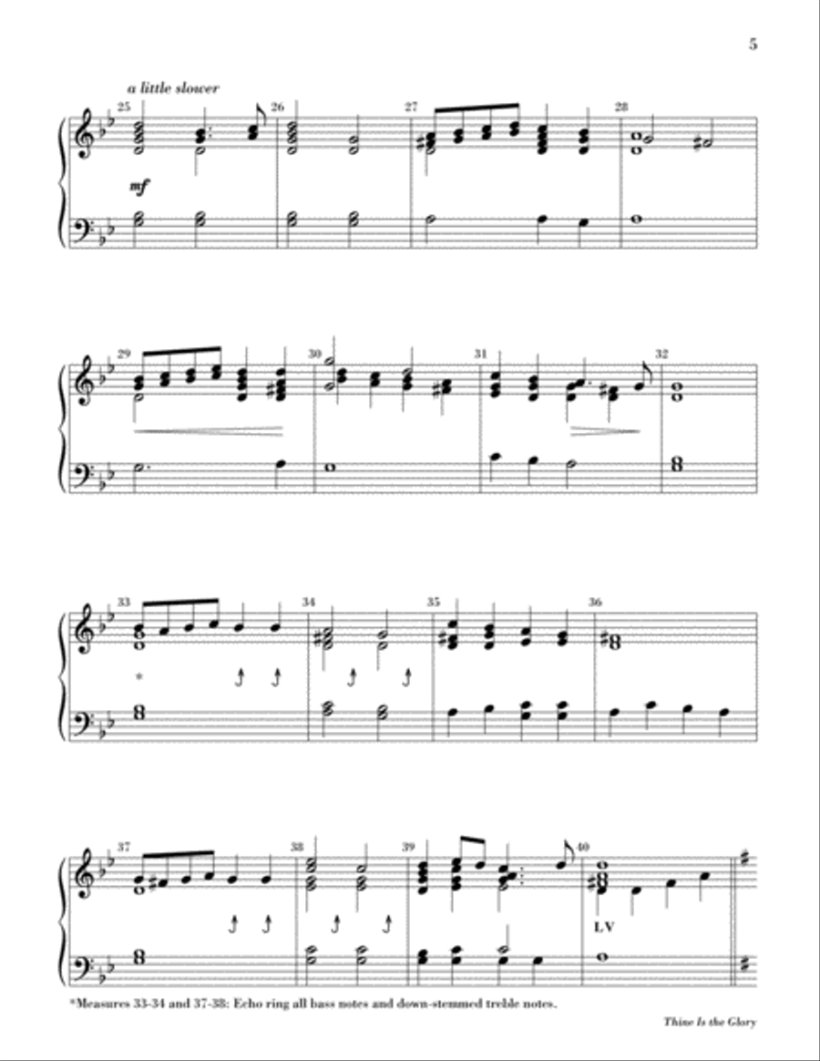 Thine Is the Glory 2-Octaves scores gallery preview page 4