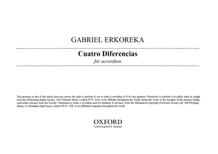 Cuatro diferencias (version for accordion solo)