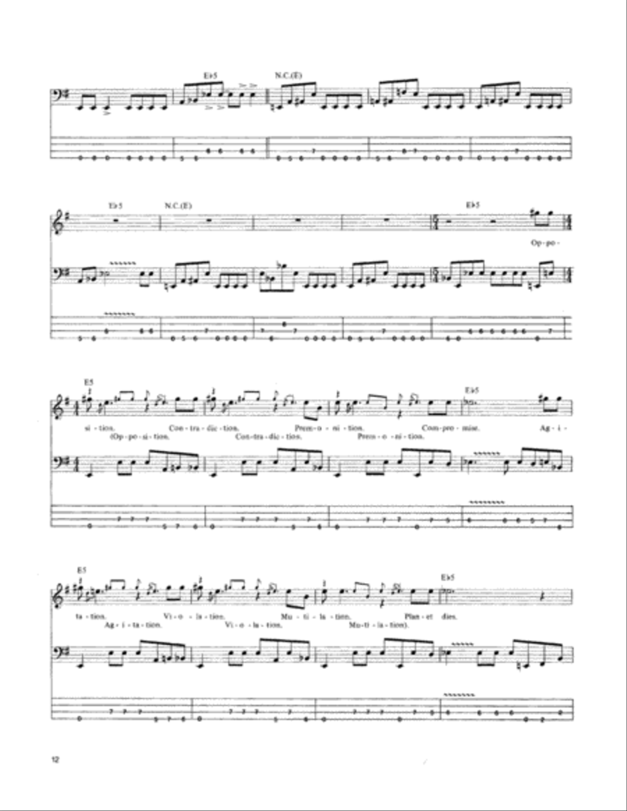 Blackened Blackened Guitar Tablature scores gallery preview page 4