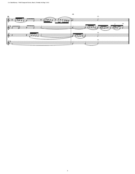 Prelude 16 from Well-Tempered Clavier, Book 1 (Saxophone Quartet) image number null