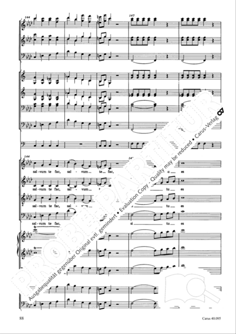 The Seven Words (Die Sieben Worte) 4-Part scores gallery preview page 103