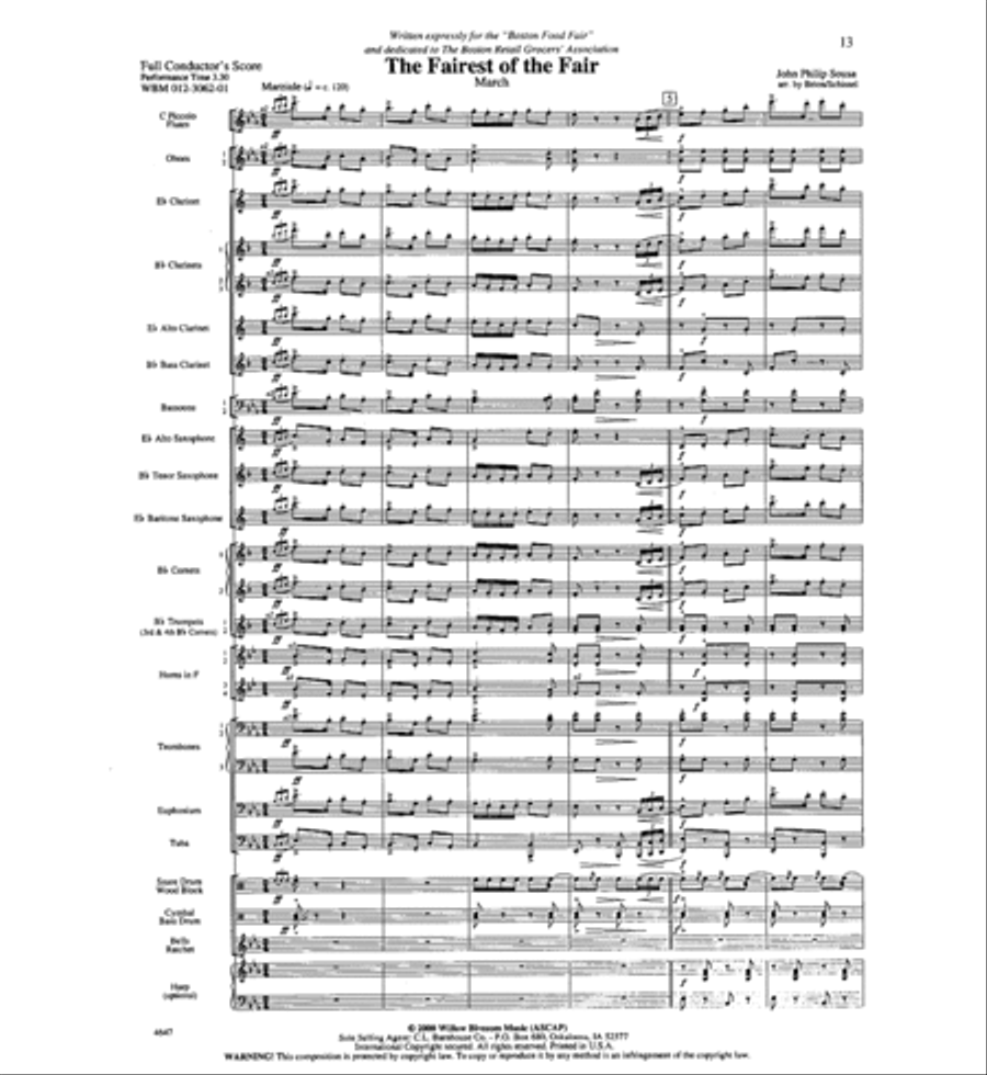 The Fairest of the Fair The Fairest of the Fair Concert Band scores gallery preview page 2