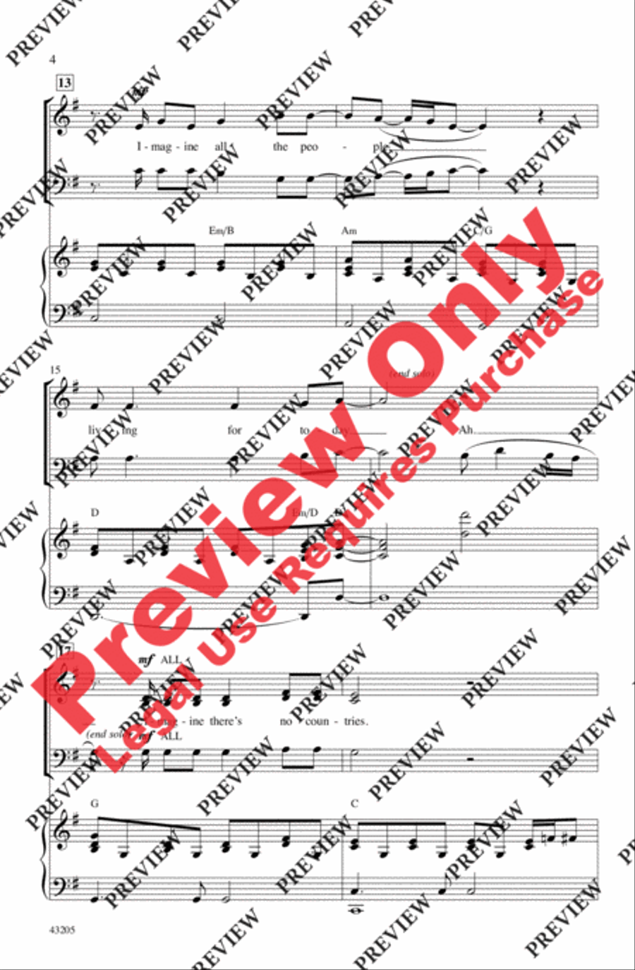 Imagine 3-Part scores gallery preview page 15