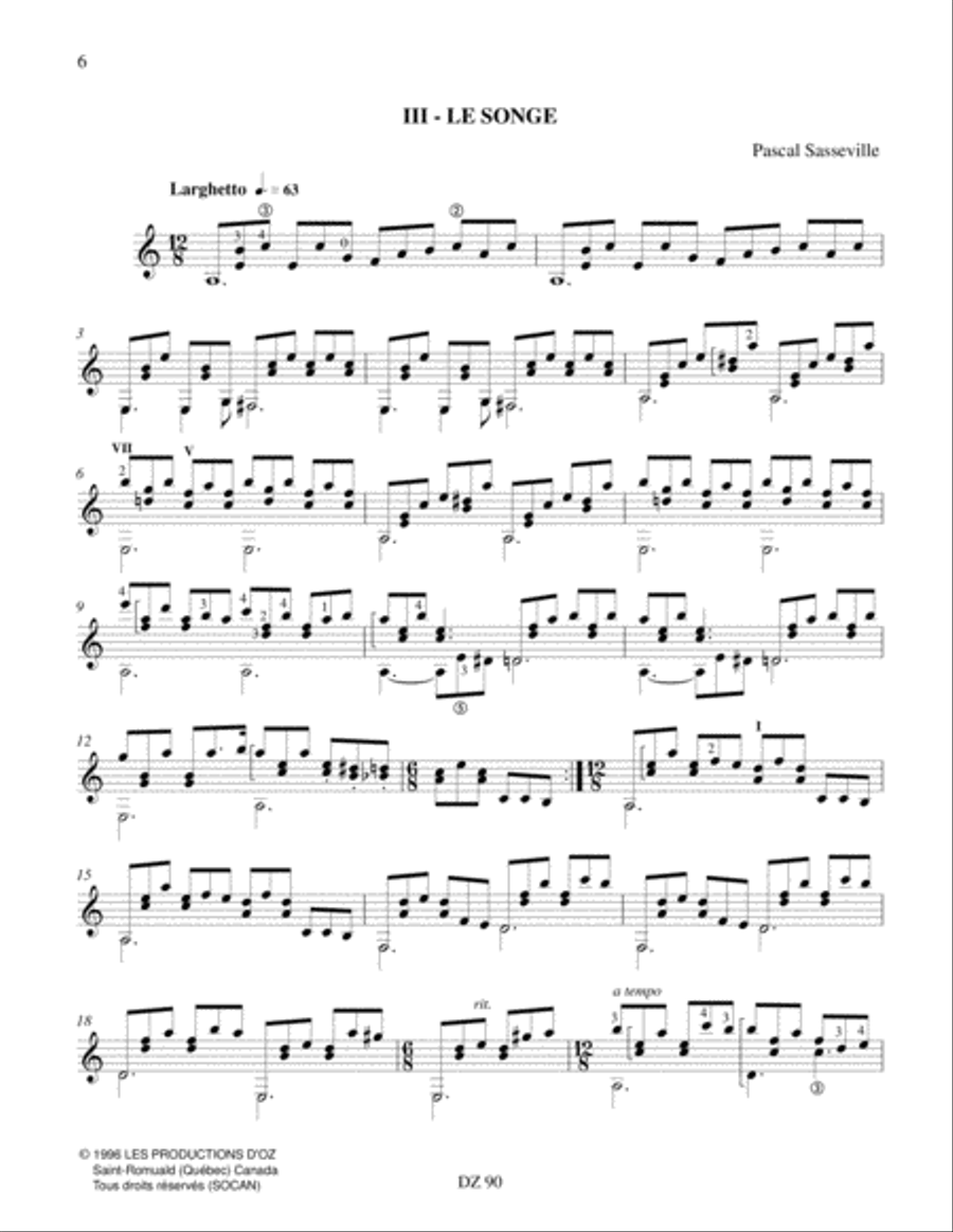 Impression Classical Guitar scores gallery preview page 6