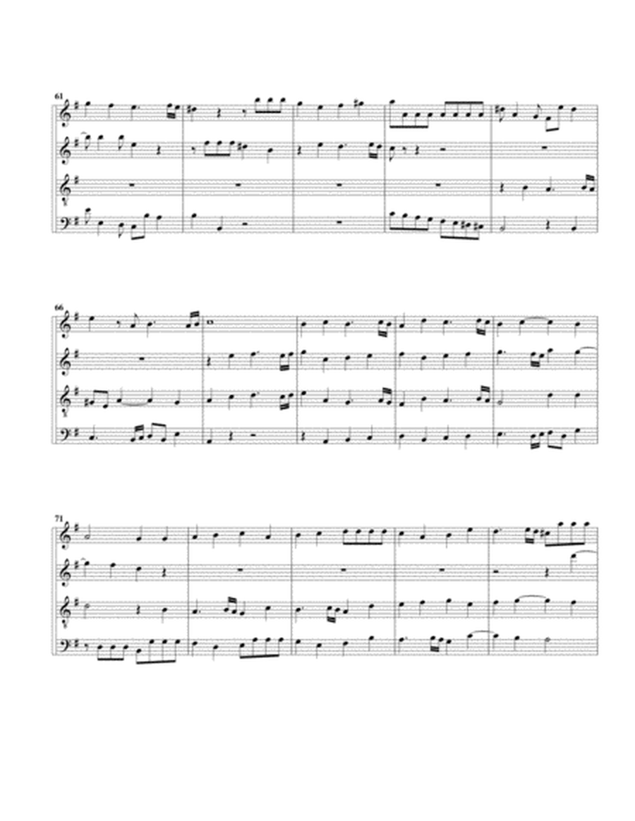 Fugue no.2, HWV 606 (arrangement for 4 recorders)