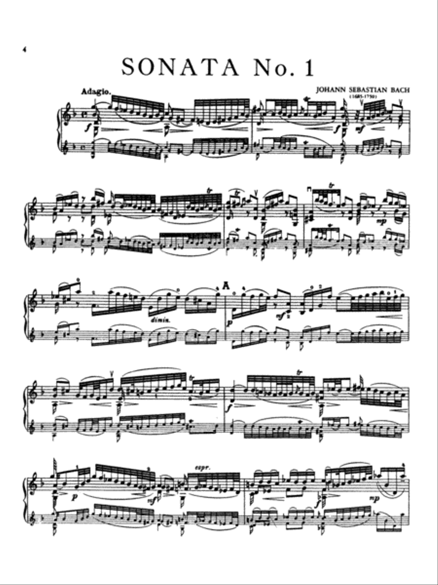 Six Sonatas and Partitas Violin Solo scores gallery preview page 5