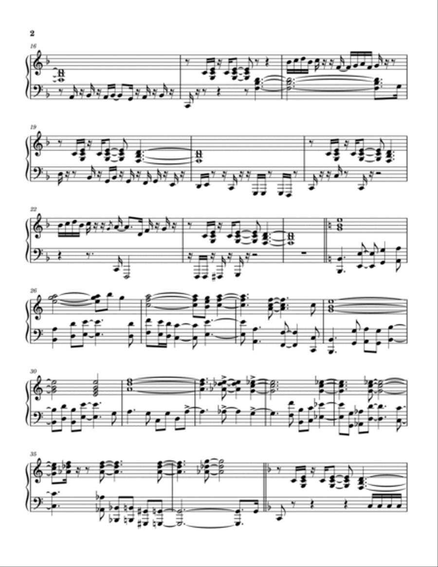 Nite Sprite Piano Solo scores gallery preview page 3
