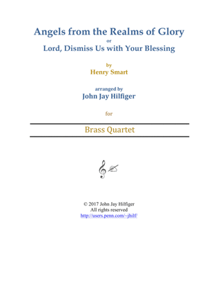 Angels from the Realms of Glory/ Lord, Dismiss Us with Your Blessing (Brass Quartet)