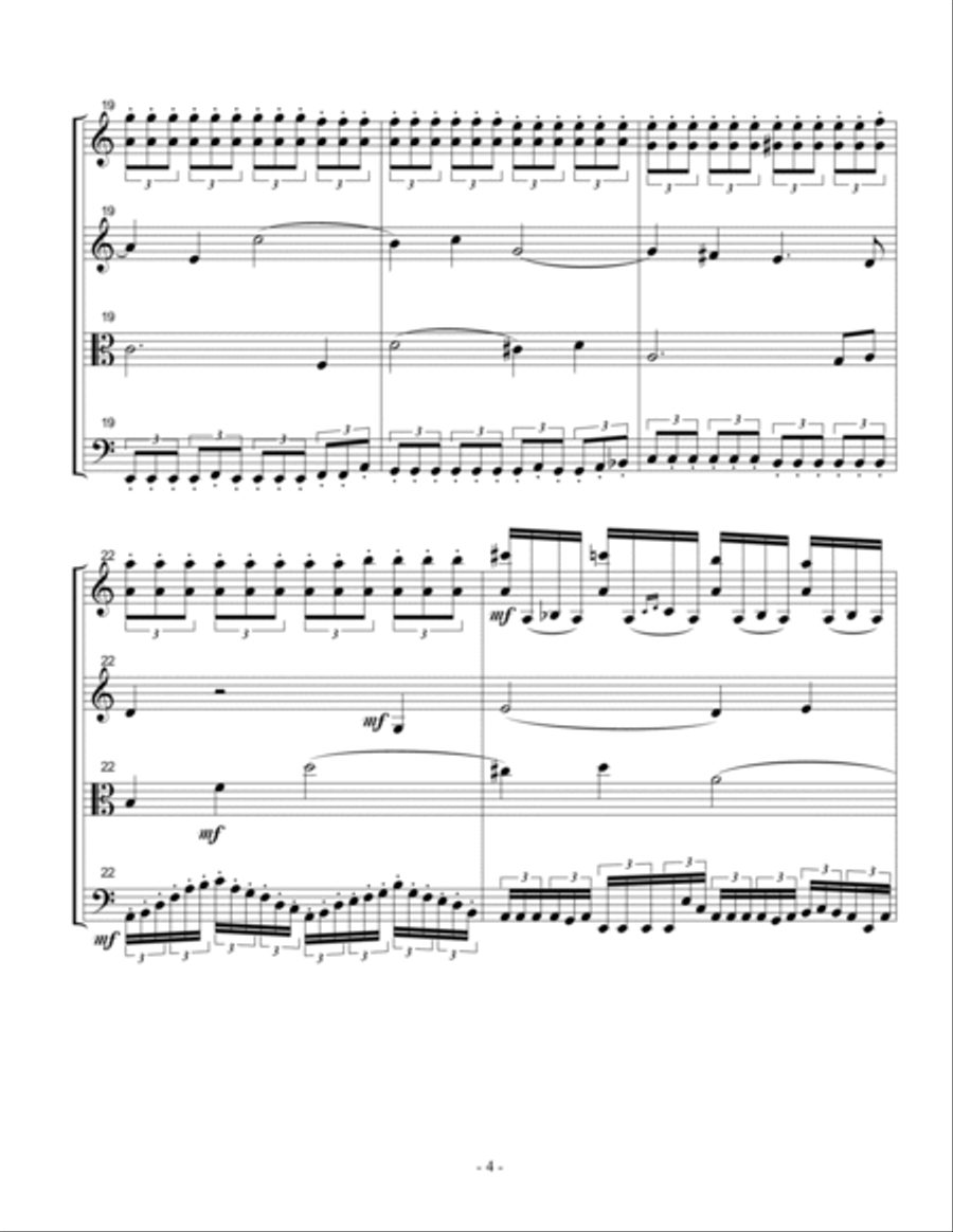 String Quartet No 2 "Sibelian" Opus 25 - 3rd Movement (3 of 4) - Score Only