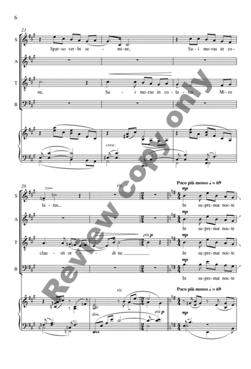 Pange lingua gloriosi from Four Sacred Choruses (Piano/Vocal Score) image number null
