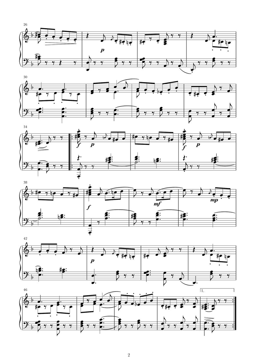 Funeral March of a Marionette (Puppet) / Theme from “Alfred Hitchcock Presents” Piano Method scores gallery preview page 4