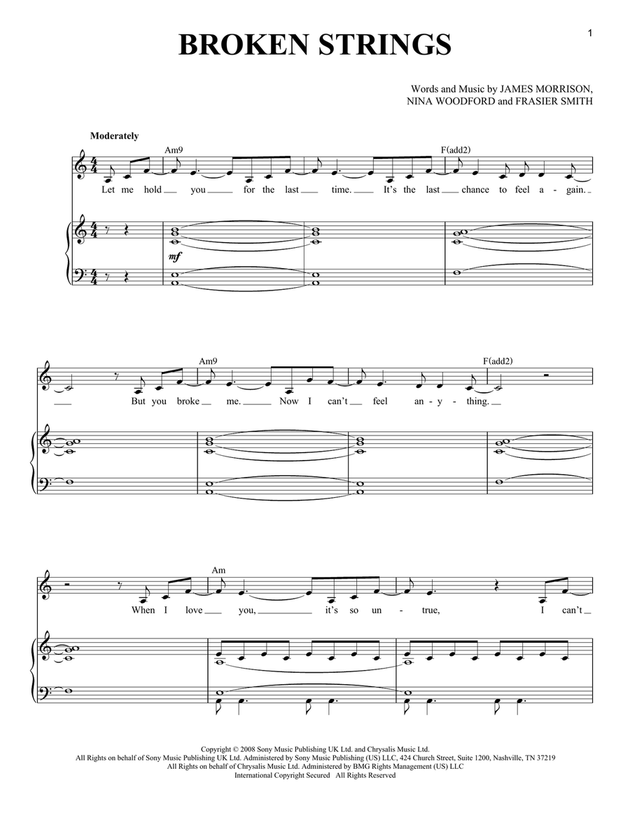 Broken Strings Low Voice scores gallery preview page 1