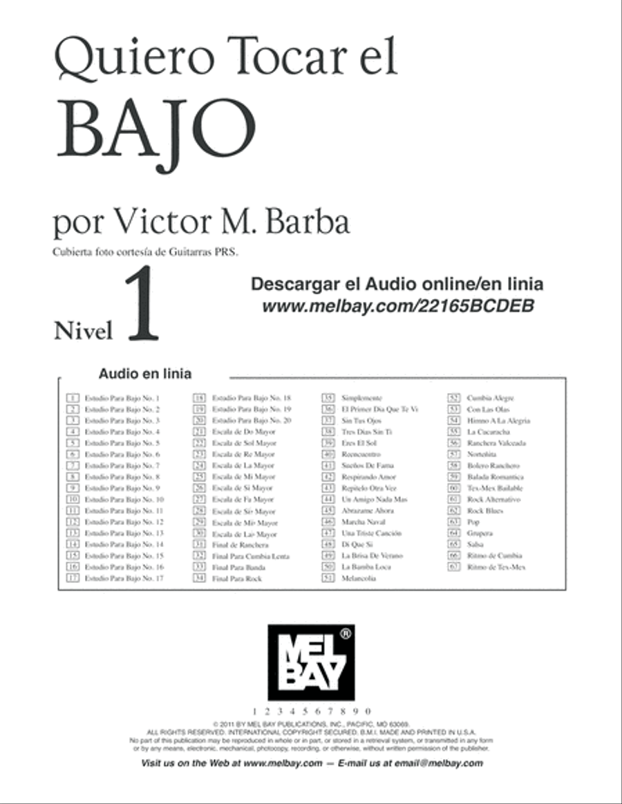 Quiero Tocar el Bajo Bass Guitar scores gallery preview page 2