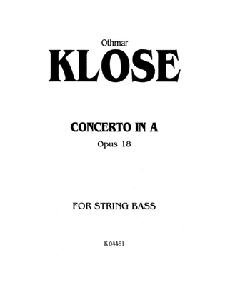 Klose: Concerto in A, Op. 18