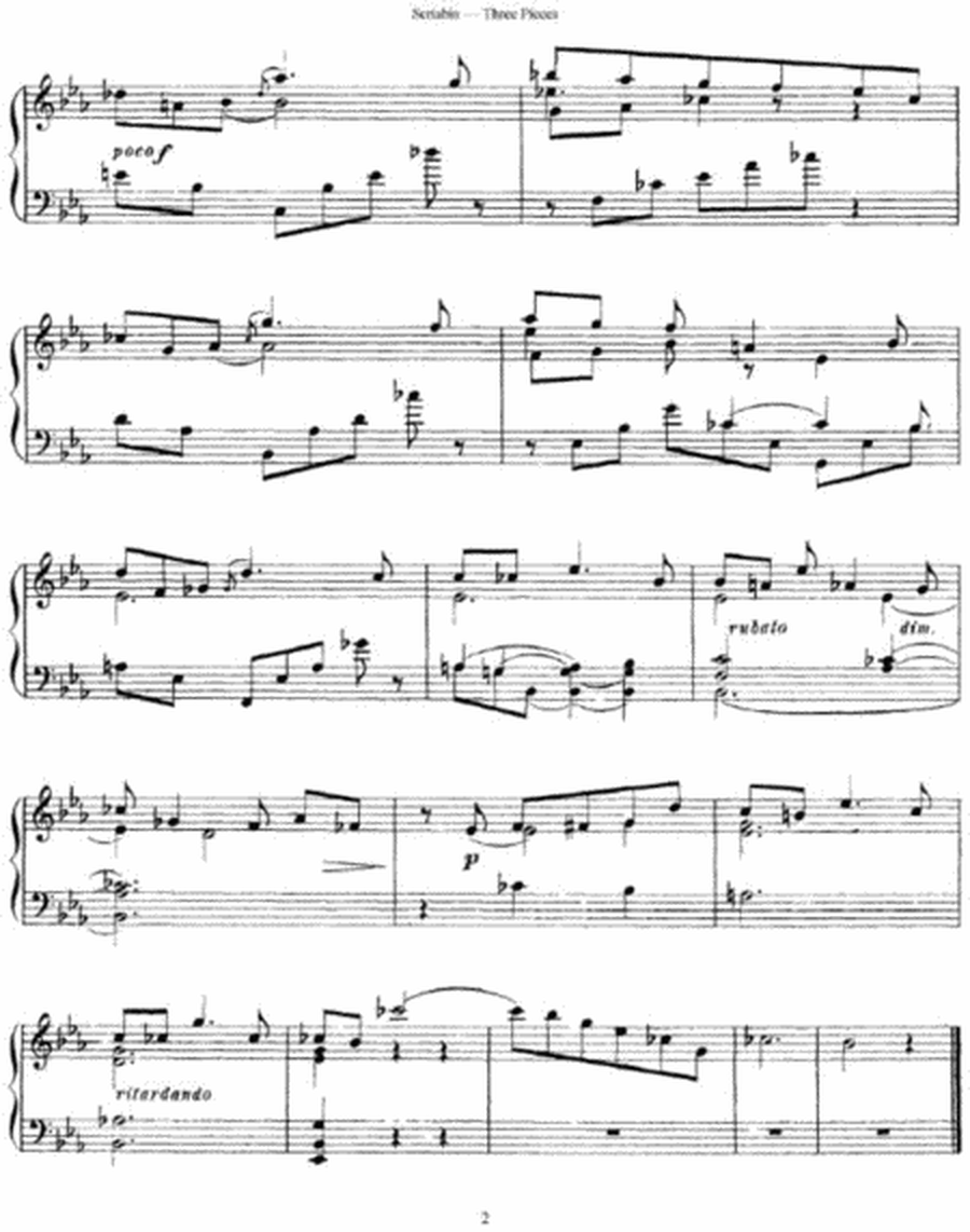 Alexander Scriabin - Three Pieces Op. 45