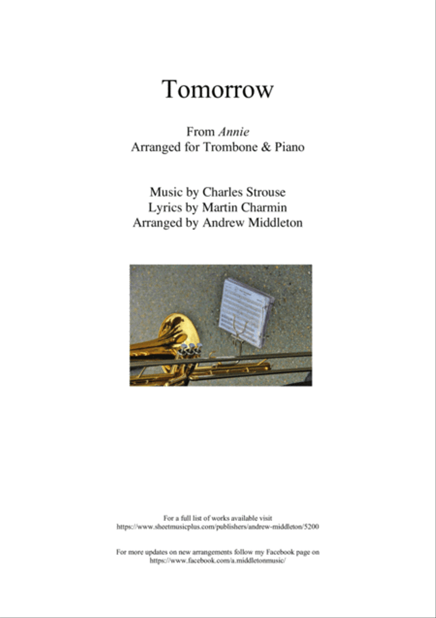 Tomorrow Piano scores gallery preview page 1