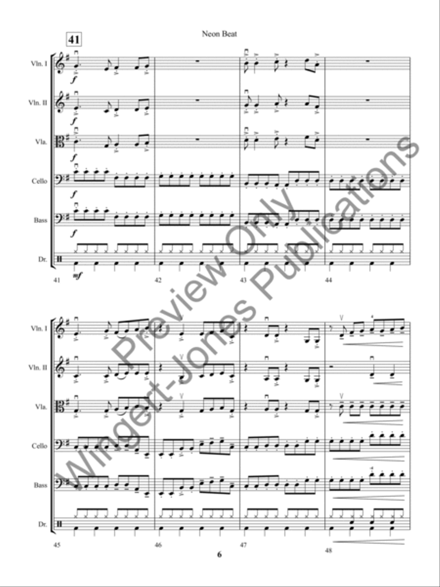 Neon Beat String Orchestra scores gallery preview page 9