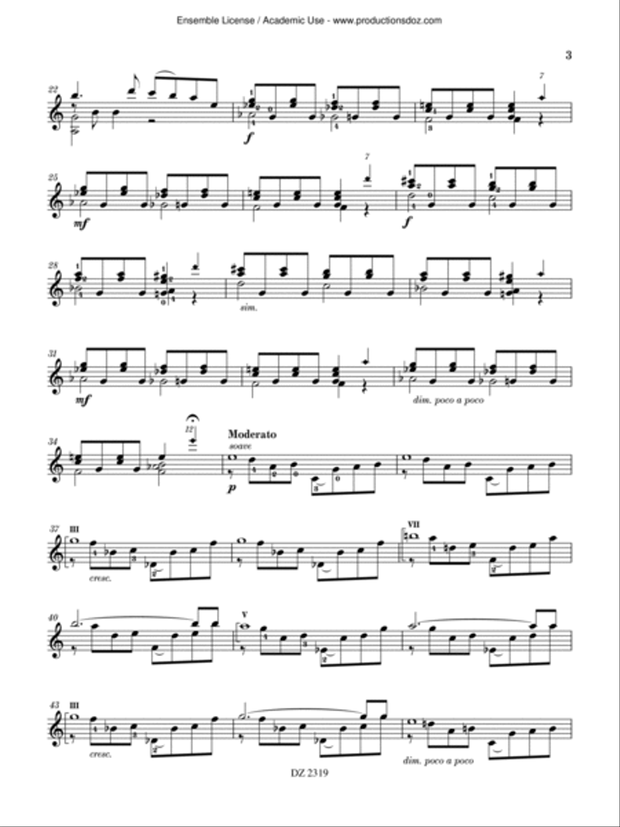 Sonate-Prélude Sonate-Prélude Classical Guitar scores gallery preview page 3