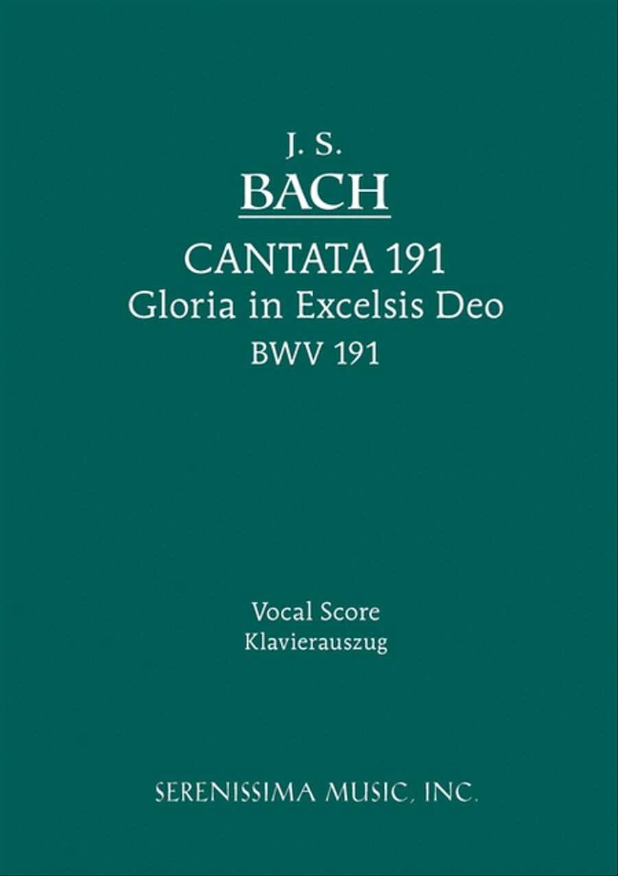 Cantata No. 191: Gloria in Excelsis Deo, BWV 191 4-Part scores gallery preview page 1