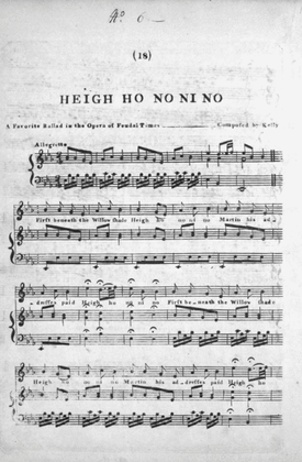 Heigh Ho No Ni No. A Favorite Ballad in the Opera of Feudal Times