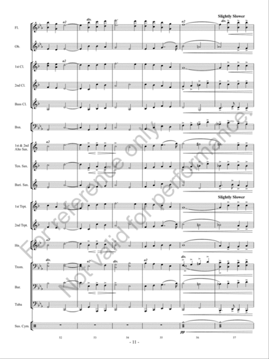 Irish Tune From County Derry Concert Band scores gallery preview page 12