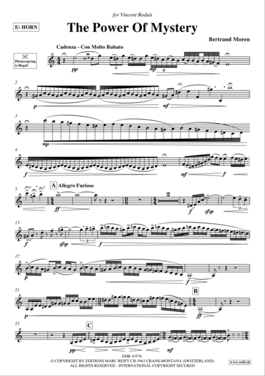 The Power Of Mystery Horn scores gallery preview page 3