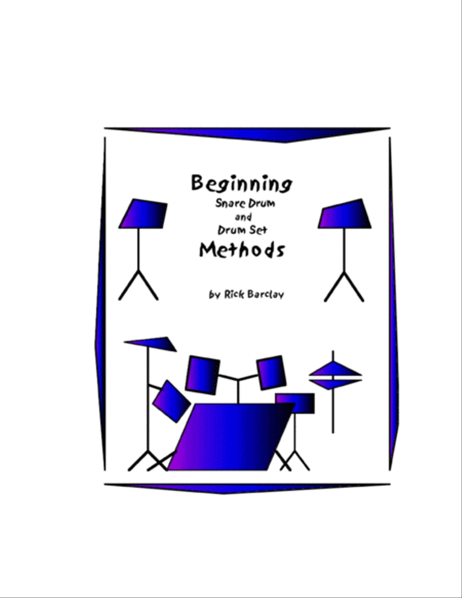 Book cover for Beginning Snare Drum and Drum Set Methods