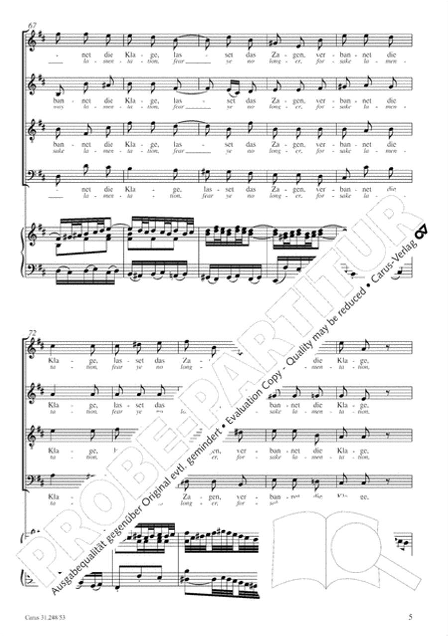 Christmas Oratorio, Parts I-VI (Weihnachtsoratorium, Teile I-VI) Voice scores gallery preview page 12