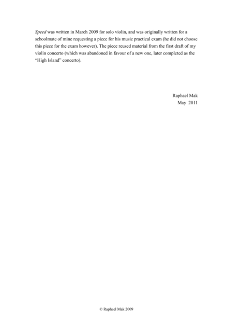 Speed, op. 12 Speed, op. 12 Violin Solo scores gallery preview page 2