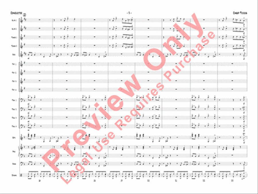 Cheep Tricks Cheep Tricks Jazz Ensemble scores gallery preview page 6