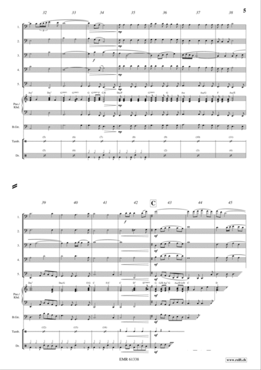 Carrickfergus Carrickfergus Trombone scores gallery preview page 5