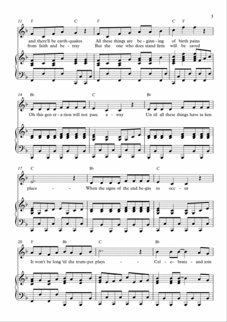 Won't Be Long Won't Be Long Voice scores gallery preview page 3