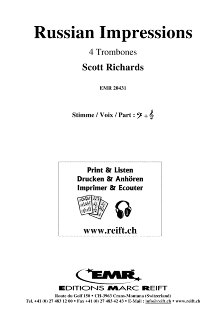 Russian Impressions Russian Impressions Trombone Quartet scores gallery preview page 2