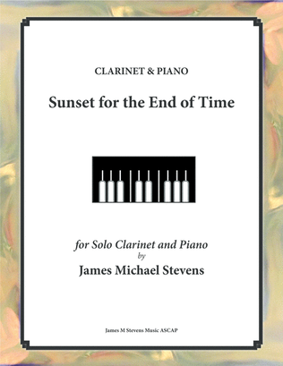 Book cover for Sunset for the End of Time - Clarinet & Piano