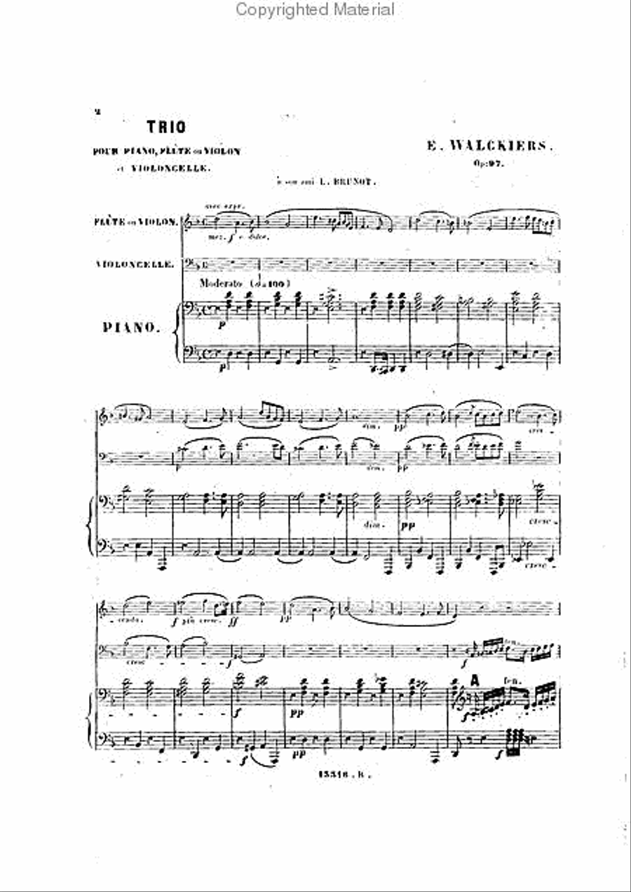 Trio, Op. 97 Flute scores gallery preview page 2
