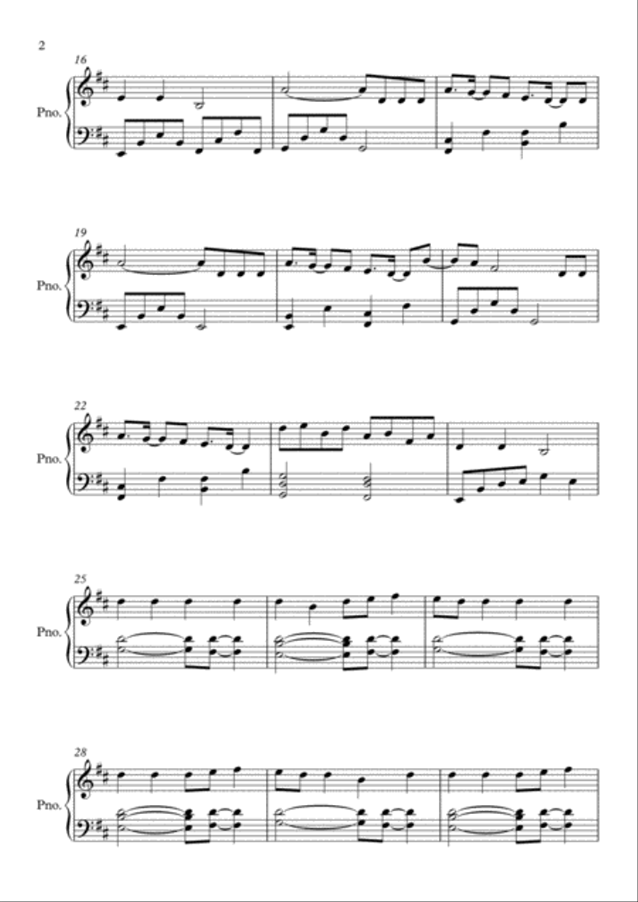 If I Can't Have You Piano Solo scores gallery preview page 2